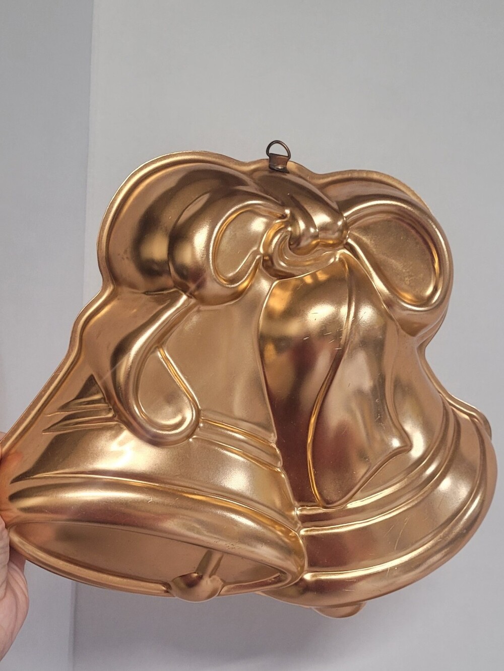 Vintahe Copper Double Bell Cake Mold - Home Accents Decor